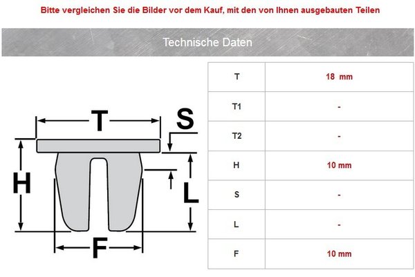 Kunststoffmutter für Radhausschale für Audi, BMW, VW | 16131176747