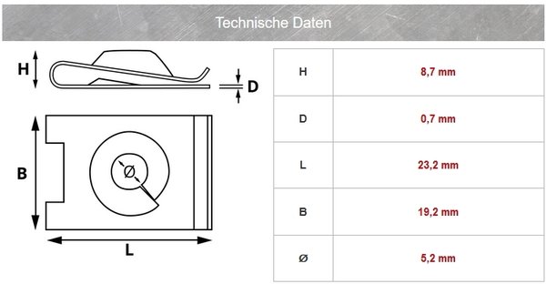 Unterboden Befestigungs Klammer Halterung für Audi, VW | 8K0-805-922-A