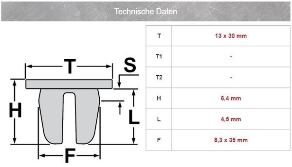 Dach Zierleisten Clips in Weiß für VW Audi | 8D0853909B